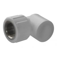 Угольник комбинированный PPRC d20х1/2" ВР белый Политэк