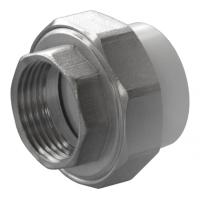 Муфта разъемная PPRC d32х1" ВР белая Политэк