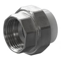 Муфта разъемная PPRC d25х1" ВР белая Политэк