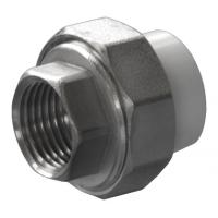 Муфта разъемная PPRC d20х1/2" ВР белая Политэк