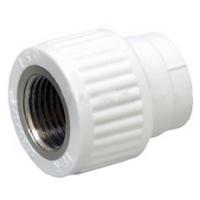 Муфта комбинированная PPRC d20х1/2" ВР белая Fusitek