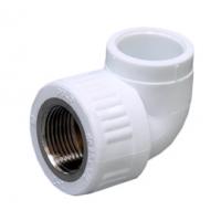 Угольник комбинированный PPRC d25х1/2" ВР белый Fusitek