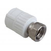 Муфта с накидной гайкой PPRC d20х3/4" ВР белая Fusitek