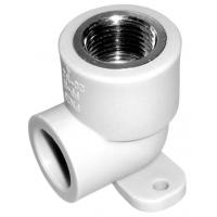 Угольник комбинированный PPRC d20х1/2" ВР (с креплением) белый FORA by TEBO
