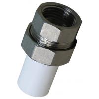 Муфта разъемная PPRC d40х1 1/4" ВР штуцер (евроконус) белая TEBO