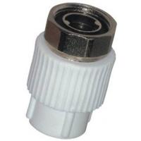 Муфта с накидной гайкой PPRC d20х1/2" (мет.штуцер) ВР белая TEBO