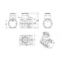 Емкость для топлива подземная U 1250л oil