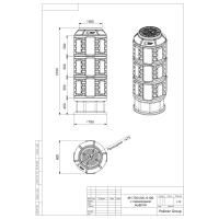 Кабельный колодец КН 780М/2100 с крышкой D 560 мм