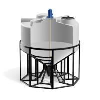 Емкость в обрешетке KV 3000 с пропеллерной мешалкой