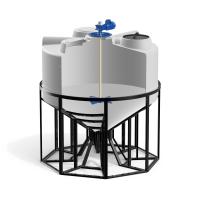 Емкость в обрешетке KV 3000 с лопастной мешалкой