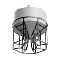 Емкость в обрешетке KV 3000 с лопастной мешалкой