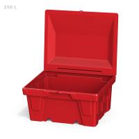 Ящик с крышкой 250 л красный