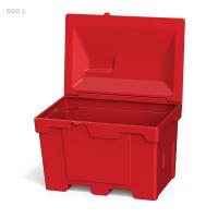 Ящик с крышкой 500 л красный