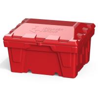Ящик с крышкой 250 л красный