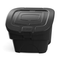 Ящик с крышкой 90 л черный PREMIUM