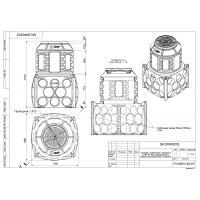 Пластиковый колодец КН 1000 H1400 с крышкой D 560 мм, с кабельными стойками