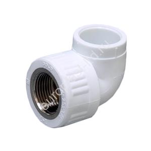Угольник комбинированный PPRC d20х1/2" ВР белый Fusitek - Изображение 1