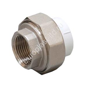 Муфта разъемная PPRC d32х1" ВР белая Fusitek - Изображение 1