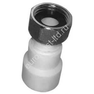 Муфта с накидной гайкой  PPRC d20х3/4" ВР белая TEBO - Изображение 1