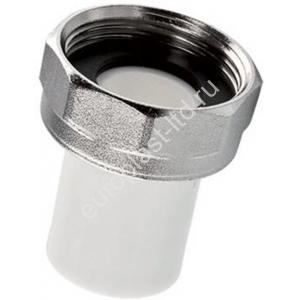 Штуцер с накидной гайкой  PPRC d20х3/4" ВР белый TEBO - Изображение 1
