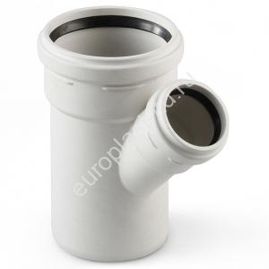 Тройник 110x58/45° для бесшумной канализации - Изображение 1