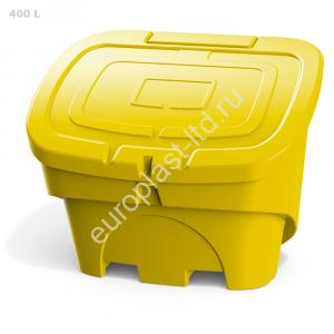 Ящик с крышкой 400 л желтый PREMIUM - Изображение 1