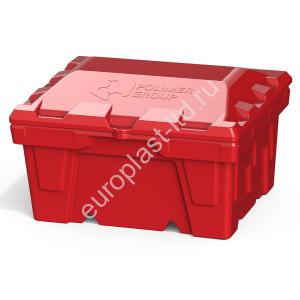 Ящик с крышкой 250 л красный - Изображение 1