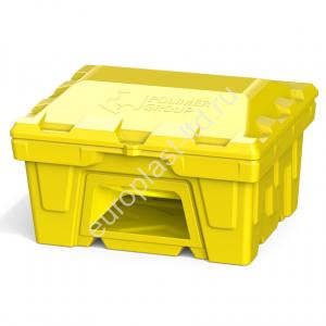 Ящик с крышкой 250 л с дозатором желтый - Изображение 1