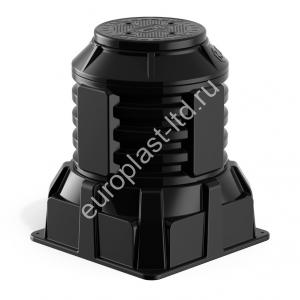 Кабельный колодец  КОД 2 H1100 с крышкой D 560 мм,  цвет черный - Изображение 1