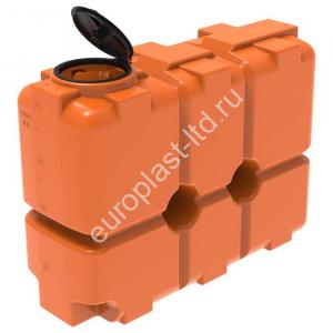 Емкость ST 2000л с откидной крышкой оранжевая - Изображение 1