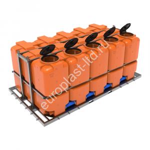 Кассета ST 10000 л (5х2000) с откидной крышкой оранжевая - Изображение 1