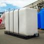 Емкость KR 4000 л под плотность до 1.5 г/см³ белая с откидной крышкой в обрешетке New (полный слив) - Изображение 4